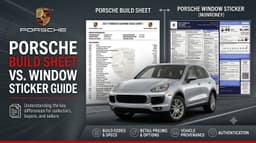 Porsche Build Sheet vs Window Sticker: What Every Owner Should Know