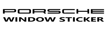 Porsche Window Sticker logo